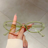 Litlookz Studio Y2K Vintage Oval Frame Glasses, view 5