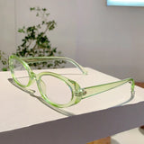Litlookz Studio Y2K Vintage Oval Frame Glasses, view 6