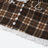 Litlookz Studio Y2K Vintage Plaid Halter Top, view 5