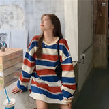 Litlookz Studio Y2K Vintage Striped Sweatshirt, view 3