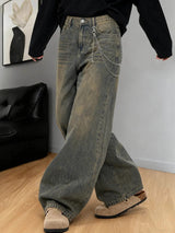 Litlookz Studio Y2K Vintage Washed Baggy Jeans, view 4