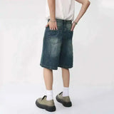 Litlookz Studio Y2K Washed Denim Shorts, view 2