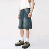 Litlookz Studio Y2K Washed Denim Shorts, view 3