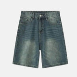 Litlookz Studio Y2K Washed Denim Shorts, view 6