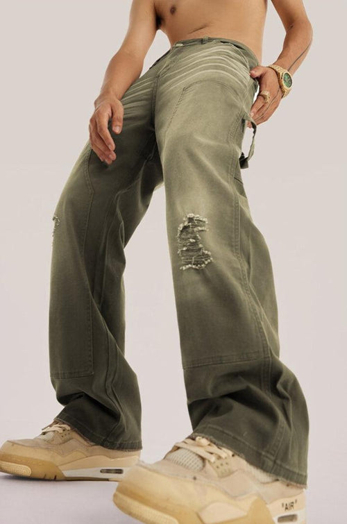 Litlookz Studio Y2K Washed Distressed Jeans