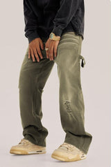Litlookz Studio Y2K Washed Distressed Jeans, view 2