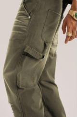 Litlookz Studio Y2K Washed Distressed Jeans, view 4