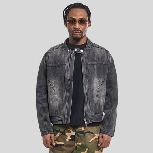 Litlookz Studio Y2K Washed Zip Jacket
