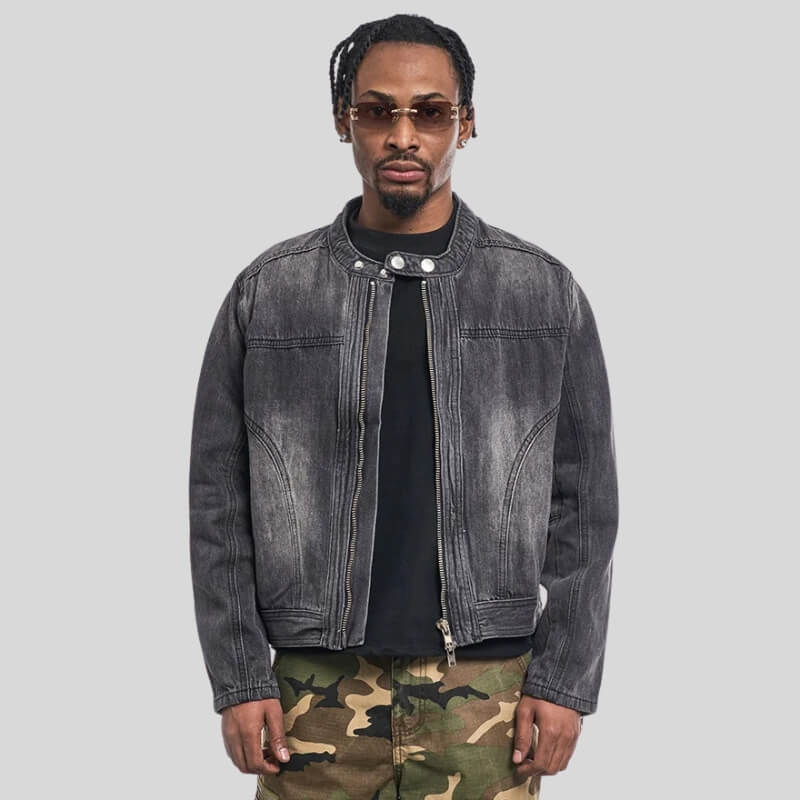 Litlookz Studio Y2K Washed Zip Jacket