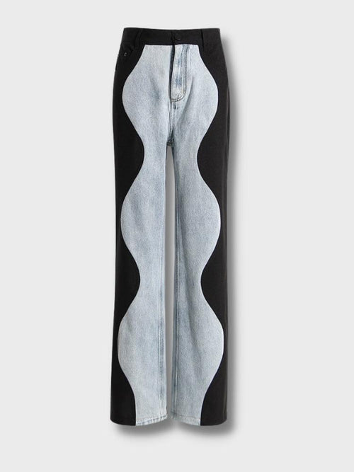 Litlookz Studio Y2K Wave Panel Jeans