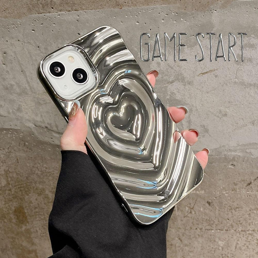 Litlookz Studio Y2k Wavy Heart iPhone Case