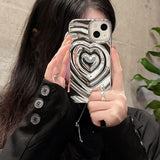 Litlookz Studio Y2k Wavy Heart iPhone Case, view 2
