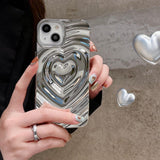Litlookz Studio Y2k Wavy Heart iPhone Case, view 4