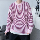 Litlookz Studio Y2K Wavy Striped Knitted Sweater, view 3