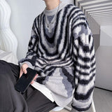 Litlookz Studio Y2K Wavy Striped Knitted Sweater, view 6
