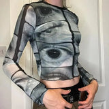 Litlookz Studio Y2K Weirdcore Eyes Top, view 4