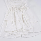Litlookz Studio Y2K White Lace Mini Dress, view 6