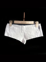 Litlookz Studio Y2K White Micro Shorts, view 4