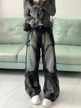 Litlookz Studio Y2K Wide Leg Jeans, view 4