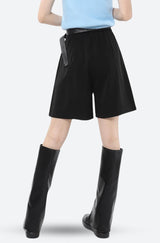Litlookz Studio Y2K Wide Leg Pleated Shorts, view 3