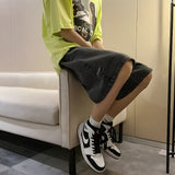 Litlookz Studio Y2K Wide Leg Wash Shorts, view 3