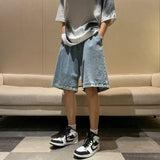 Litlookz Studio Y2K Wide Leg Wash Shorts, view 4