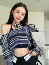 Litlookz Studio Y2K Wide Neck Crop Sweater, view 4