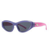 Litlookz Studio Y2k Star Wrap Around Sunglasses, view 4