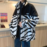 Litlookz Studio Y2K Zebra Zip-Up Jacket, view 4