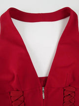 Litlookz Studio Y2K Zip Halter Top, view 5