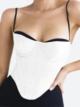 Litlookz Studio Y2K Zip-Up Layered Corset Top, view 3