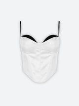Litlookz Studio Y2K Zip-Up Layered Corset Top, view 4