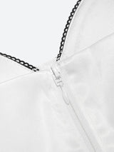 Litlookz Studio Y2K Zip-Up Layered Corset Top, view 5