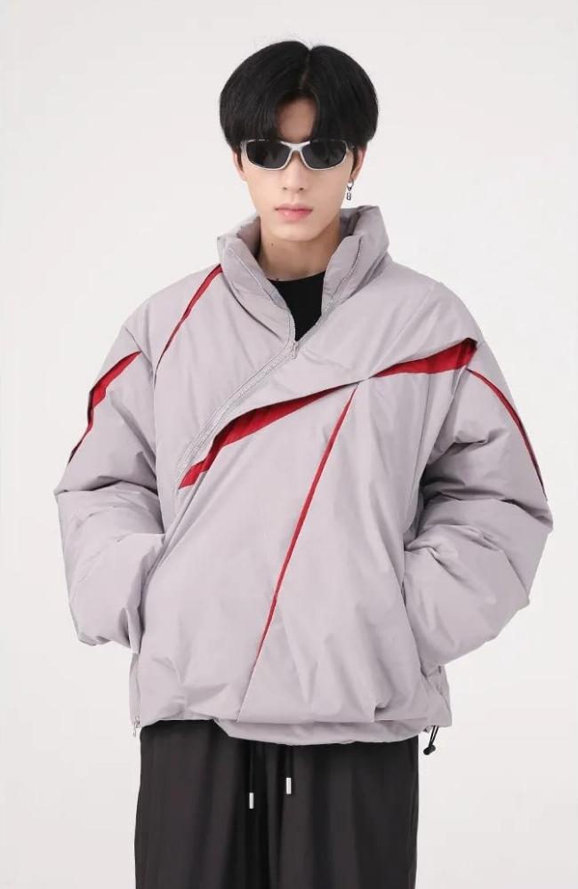 Litlookz Studio Y2K Zipper Puffer Jacket
