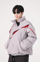 Litlookz Studio Y2K Zipper Puffer Jacket, view 3