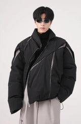 Litlookz Studio Y2K Zipper Puffer Jacket, view 5