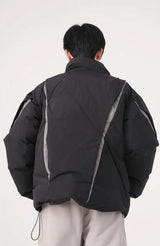 Litlookz Studio Y2K Zipper Puffer Jacket, view 6