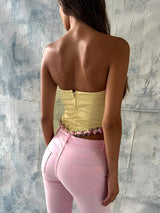 Litlookz Studio Yellow Corset Top, view 2