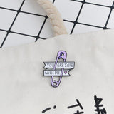Litlookz Studio You Are Safe With Me Pins, view 4