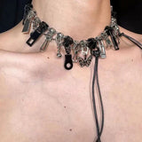 Litlookz Studio Zipper Chain Necklace, view 3