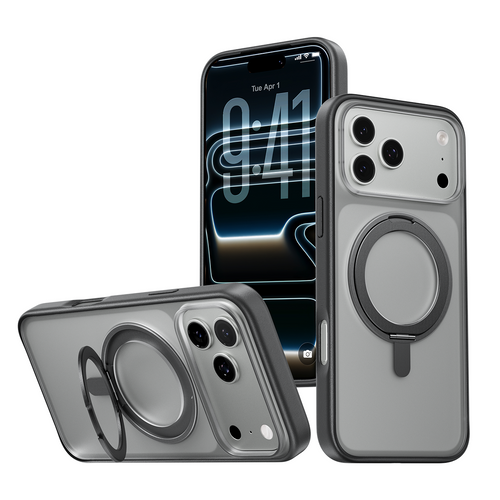 Magic John iPhone 16 K128 360° Magnetic Ring Stand Phone Case