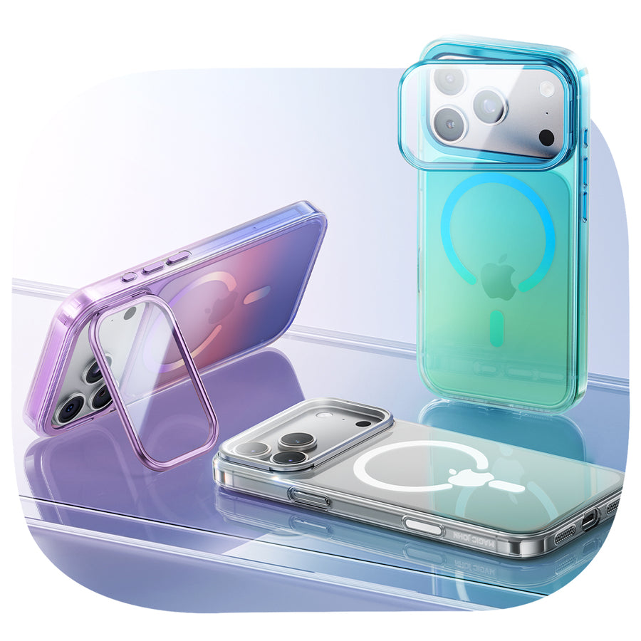 Magic John iPhone 17 Camera Cover Stand Phone Case