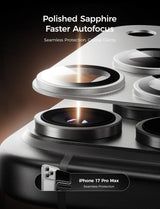 Magic John iPhone 17 Sapphire Camera Lens Protector, view 4