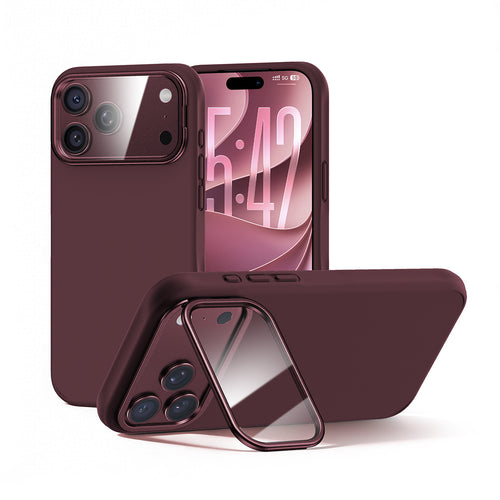 Magic John iPhone 18 K123 Liquid Silicone Stand Case