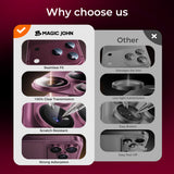 Magic John iPhone 18 Magnetic Lens Protector, view 3
