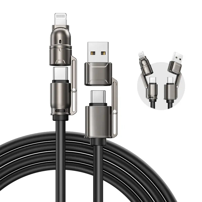 Magic John 4-in-1 USB-C 65W Fast Charging Cable