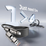 Magic John 4-in-1 USB-C 65W Fast Charging Cable, view 3
