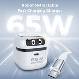 Magic John 65W Robot Retractable GaN Charger, view 2