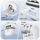 Magic John 65W Robot Retractable GaN Charger, view 4