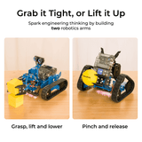 Makeblock mBot2 Rover Robotics Kit: Kid's Interactive Emo Robot for Coding Learning and Outdoor Play, view 4